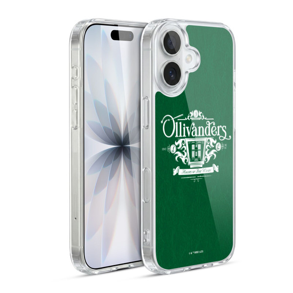 Harry Potter Locations Typography Ollivanders Soft Gel Case for Apple iPhone 17