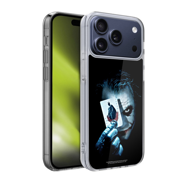 The Dark Knight Key Art Joker Card Soft Gel Case for Apple iPhone 17 Pro