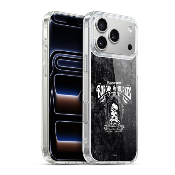 Harry Potter Locations Typography Borgin & Burkes Soft Gel Case for Apple iPhone 17 Pro Max