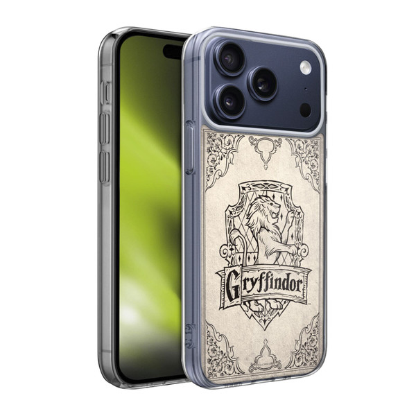 Harry Potter Sorcerer's Stone I Gryffindor Parchment Soft Gel Case for Apple iPhone 17 Pro Max