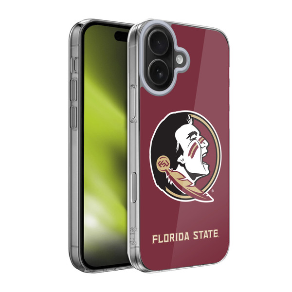 Florida State University FSU Florida State University Plain Soft Gel Case for Apple iPhone 17