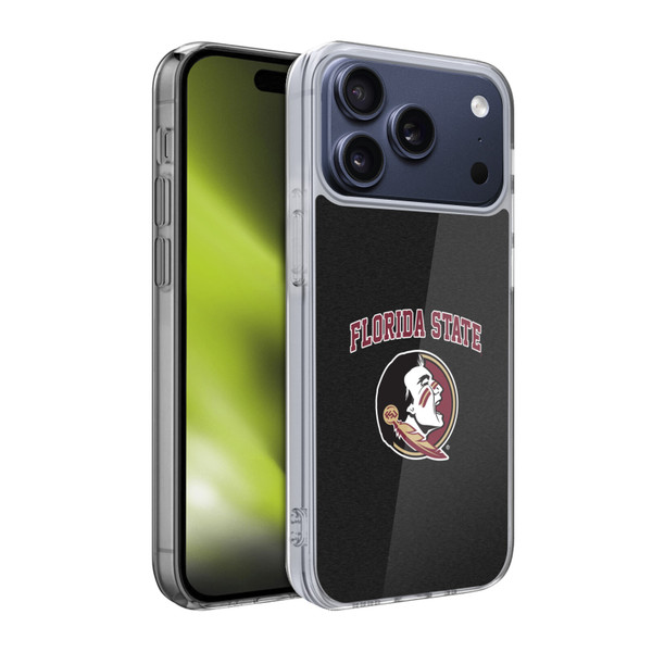Florida State University FSU Florida State University Campus Logotype Soft Gel Case for Apple iPhone 17 Pro