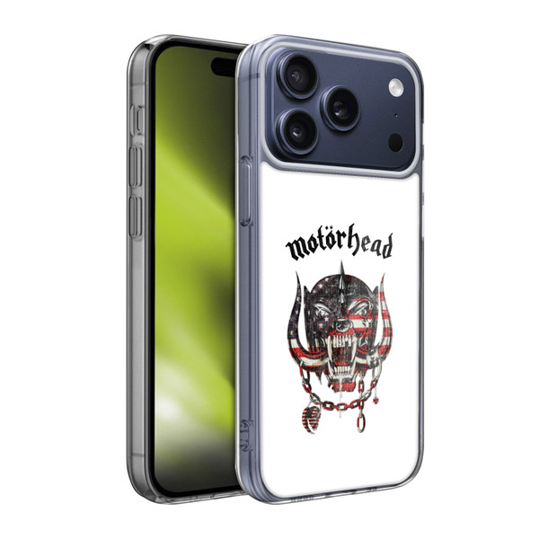 Motorhead Graphics American Skull Soft Gel Case for Apple iPhone 17 Pro Max