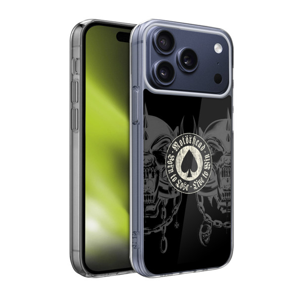 Motorhead Graphics Born To Lose Love To Win Soft Gel Case for Apple iPhone 17 Pro Max