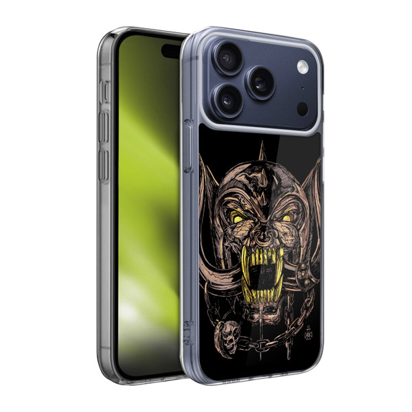 Motorhead Graphics Snaggletooth Soft Gel Case for Apple iPhone 17 Pro Max