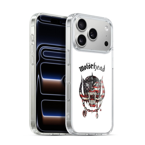 Motorhead Graphics American Skull Soft Gel Case for Apple iPhone 17 Pro