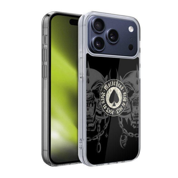 Motorhead Graphics Born To Lose Love To Win Soft Gel Case for Apple iPhone 17 Pro
