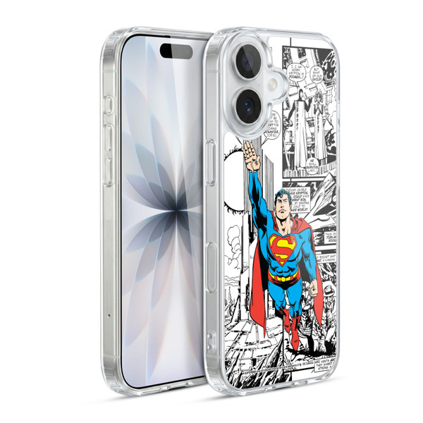 Superman DC Comics Comicbook Art Flight Soft Gel Case for Apple iPhone 17