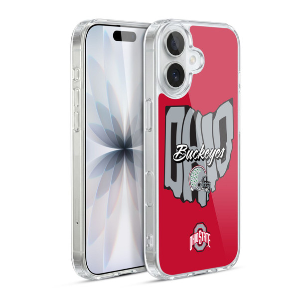Ohio State University Football Graphics Map Soft Gel Case for Apple iPhone 17