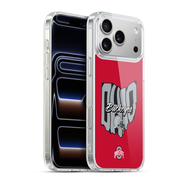 Ohio State University Football Graphics Map Soft Gel Case for Apple iPhone 17 Pro Max