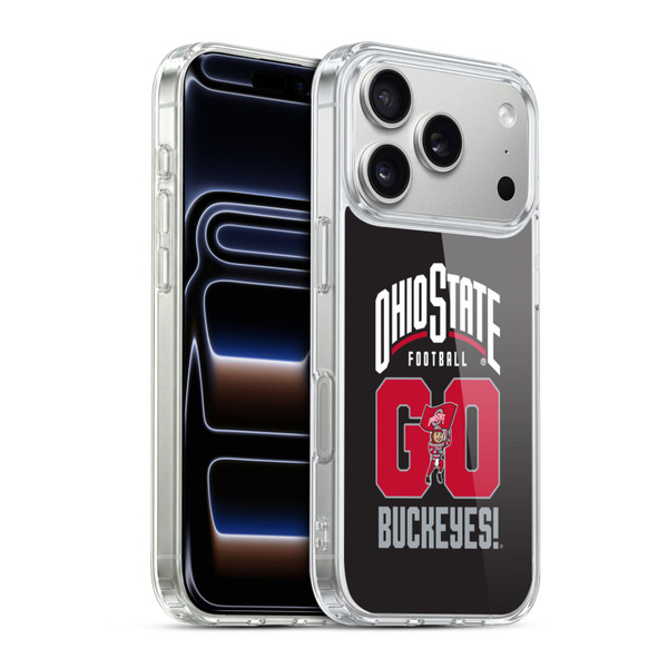 Ohio State University Football Graphics Go Buckeyes Soft Gel Case for Apple iPhone 17 Pro