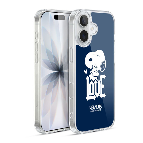 Peanuts Rock Tees Snoopy Woodstock Love Soft Gel Case for Apple iPhone 17