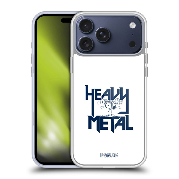 Peanuts Rock Tees Snoopy Heavy Metal Soft Gel Case for Apple iPhone 17 Pro Max
