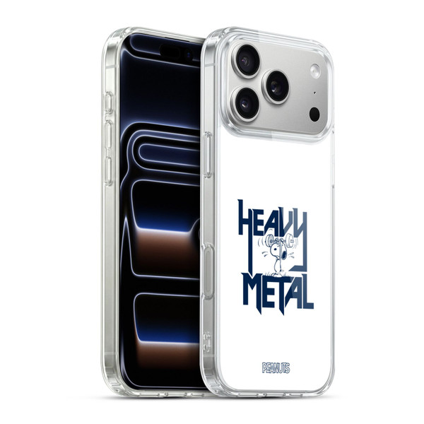 Peanuts Rock Tees Snoopy Heavy Metal Soft Gel Case for Apple iPhone 17 Pro Max