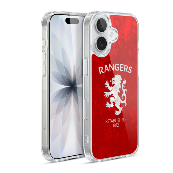Rangers FC Crest Lion Rampant Soft Gel Case for Apple iPhone 17