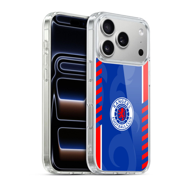 Rangers FC Crest Stripes Soft Gel Case for Apple iPhone 17 Pro