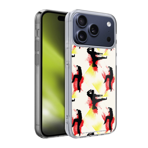 Cobra Kai Graphics Kick Pattern Soft Gel Case for Apple iPhone 17 Pro