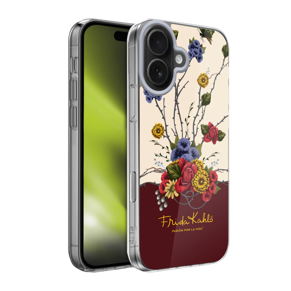 Frida Kahlo Red Florals Shrub Soft Gel Case for Apple iPhone 17