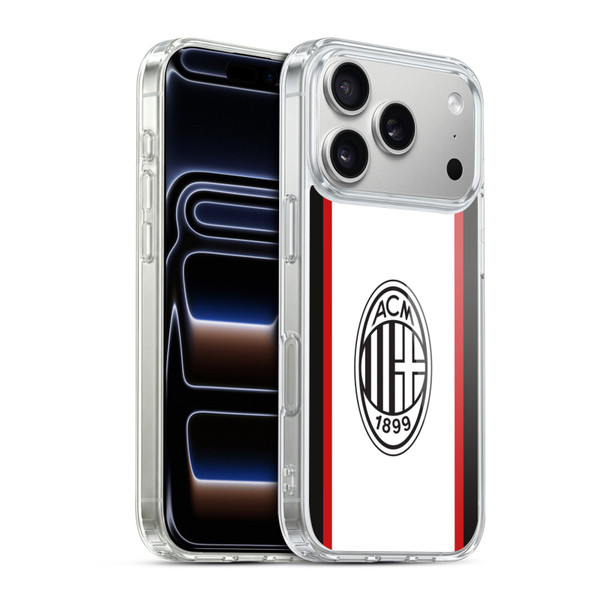 AC Milan 2024/25 Crest Kit Away Soft Gel Case for Apple iPhone 17 Pro