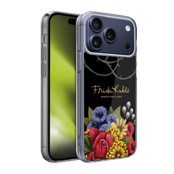 Frida Kahlo Red Florals Efflorescence Soft Gel Case for Apple iPhone 17 Pro Max