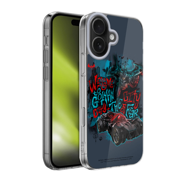 Batman Arkham Knight Graphics Welcome To Gotham Soft Gel Case for Apple iPhone 17