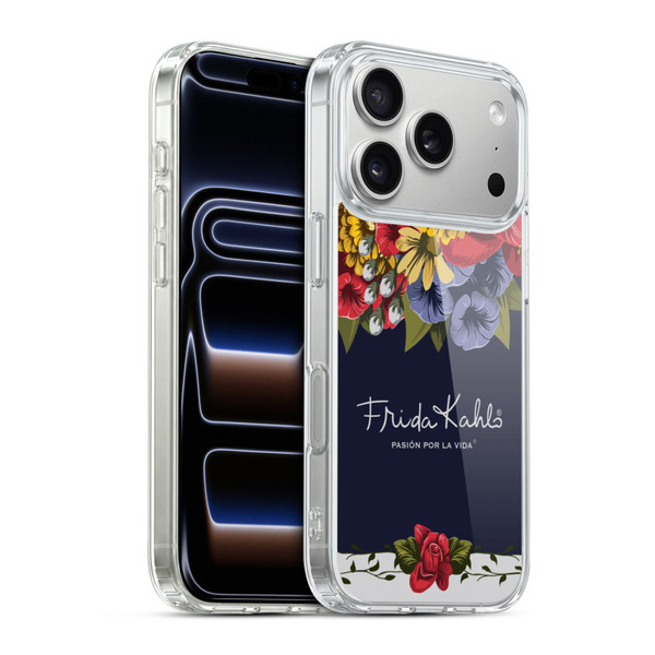Frida Kahlo Red Florals Blooms Soft Gel Case for Apple iPhone 17 Pro