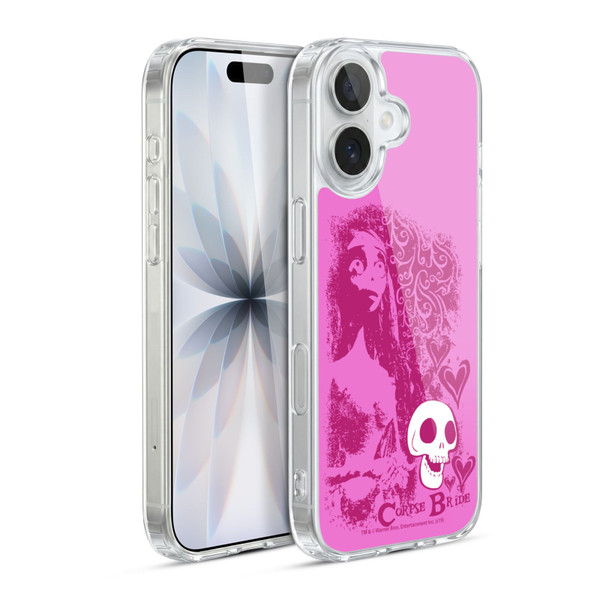 Corpse Bride Key Art Pink Distressed Look Soft Gel Case for Apple iPhone 17