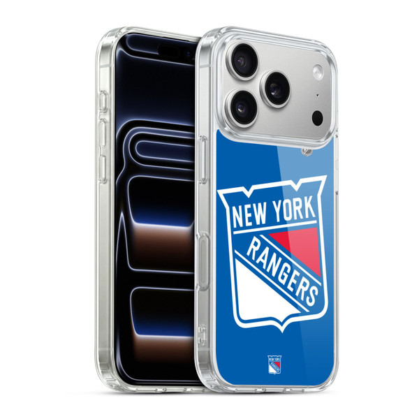 NHL New York Rangers Oversized Soft Gel Case for Apple iPhone 17 Pro