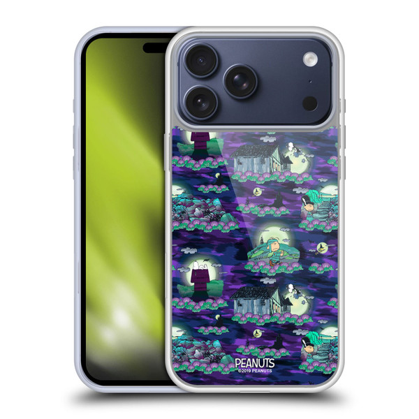 Peanuts Spooktacular Snoopy Patterns Soft Gel Case for Apple iPhone 17 Pro Max