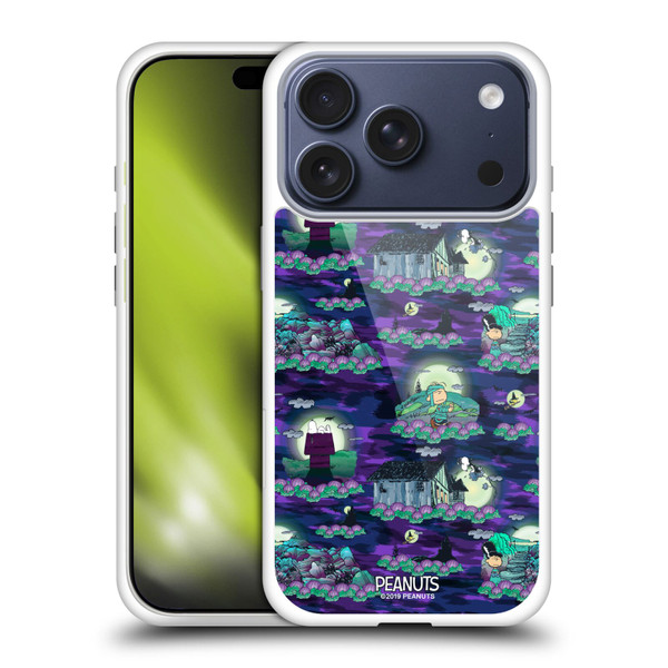 Peanuts Spooktacular Snoopy Patterns Soft Gel Case for Apple iPhone 17 Pro