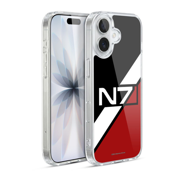 EA Bioware Mass Effect Graphics N7 Logo Stripes Soft Gel Case for Apple iPhone 17