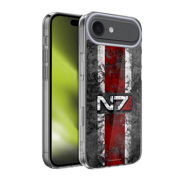 EA Bioware Mass Effect Graphics N7 Logo Distressed Soft Gel Case for Apple iPhone 17 Air