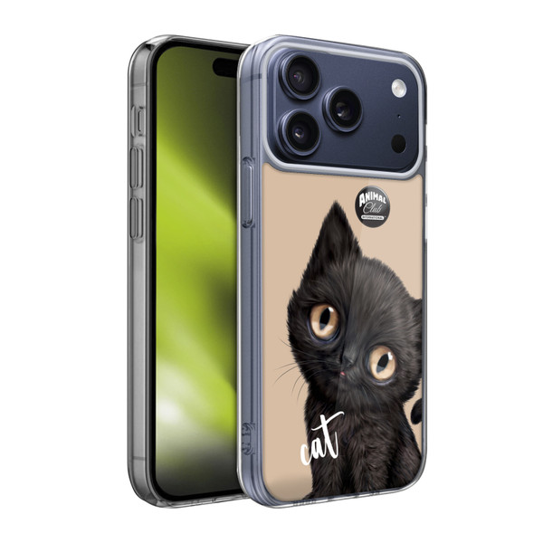 Animal Club International Faces Black Cat Soft Gel Case for Apple iPhone 17 Pro Max Animal Club International Faces Black Cat Soft Gel Case for Apple iPhone 17 Pro Max
