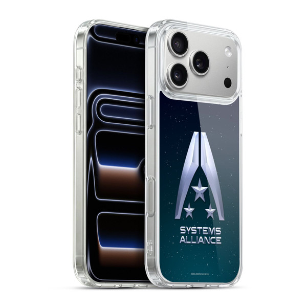 EA Bioware Mass Effect Graphics Systems Alliance Logo Soft Gel Case for Apple iPhone 17 Pro Max