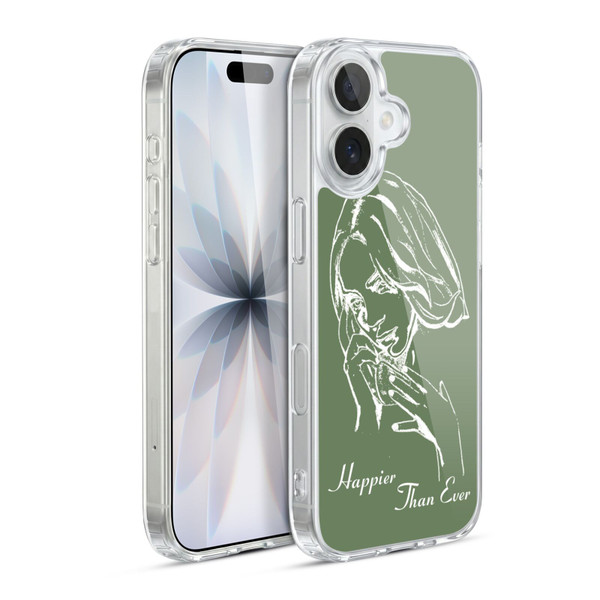 Billie Eilish Happier Than Ever Album Stencil Green Soft Gel Case for Apple iPhone 17