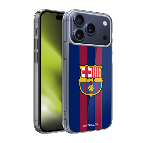 FC Barcelona 2020/21 Crest Kit Home Soft Gel Case for Apple iPhone 17 Pro Max