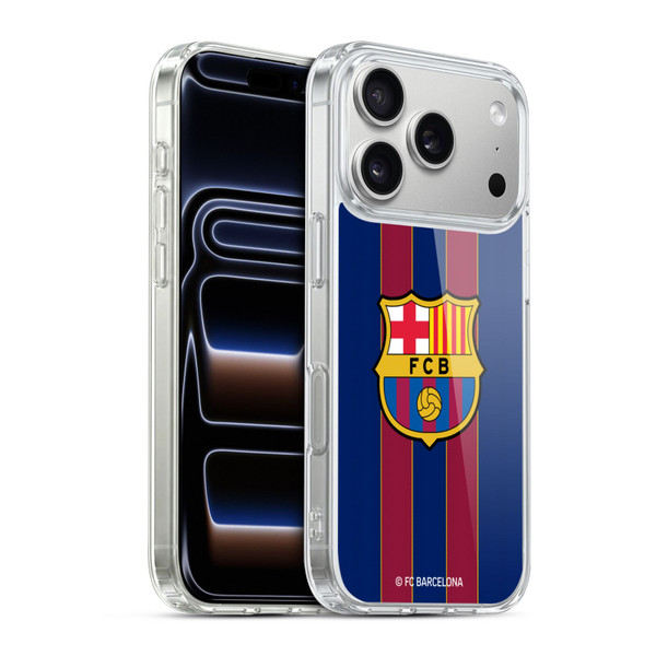 FC Barcelona 2020/21 Crest Kit Home Soft Gel Case for Apple iPhone 17 Pro