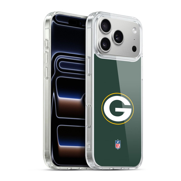NFL Green Bay Packers Logo Plain Soft Gel Case for Apple iPhone 17 Pro Max