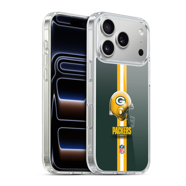 NFL Green Bay Packers Logo Helmet Soft Gel Case for Apple iPhone 17 Pro