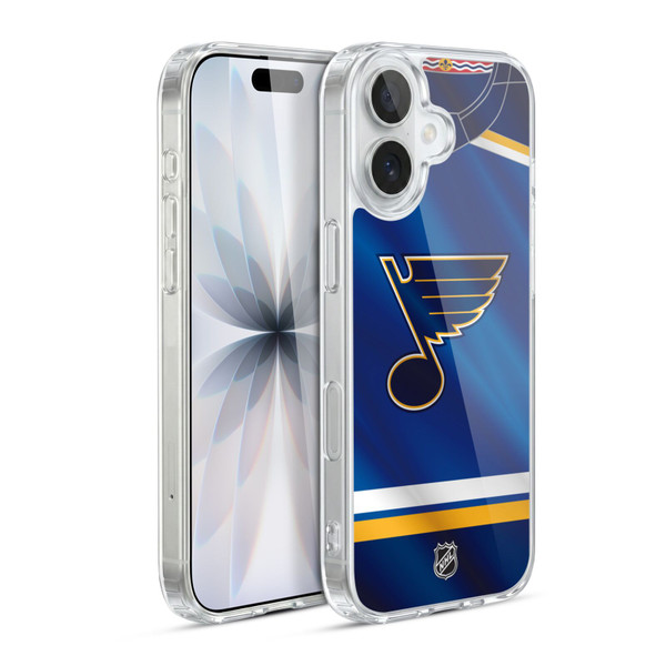 NHL St Louis Blues Jersey Soft Gel Case for Apple iPhone 17