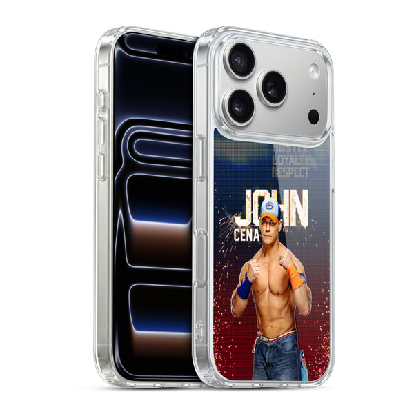 WWE John Cena Portrait Soft Gel Case for Apple iPhone 17 Pro