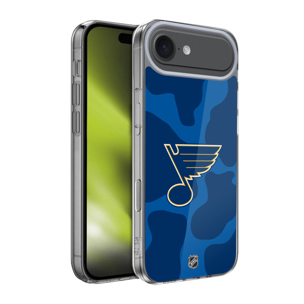 NHL St Louis Blues Cow Pattern Soft Gel Case for Apple iPhone 17 Air