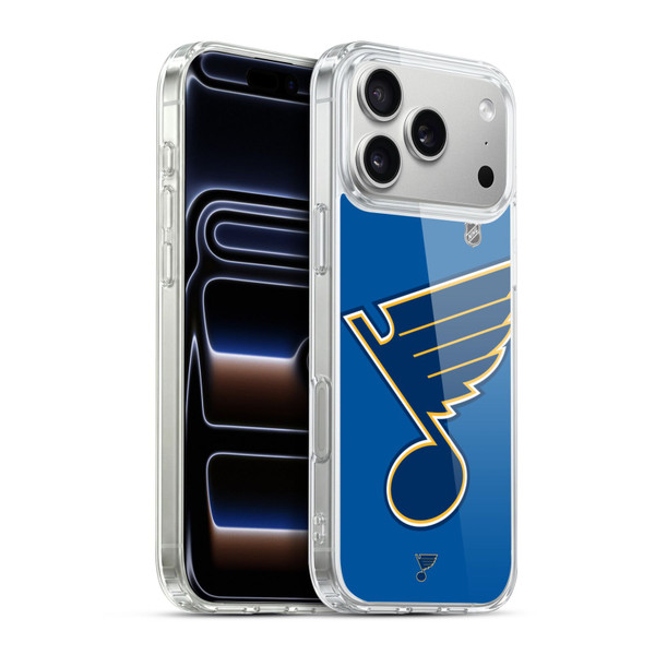 NHL St Louis Blues Oversized Soft Gel Case for Apple iPhone 17 Pro Max