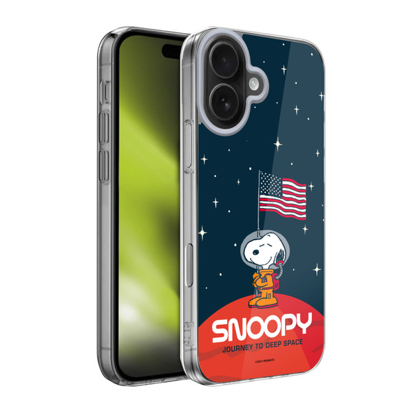 Peanuts Secrets Of Apollo 10 Flag Soft Gel Case for Apple iPhone 17