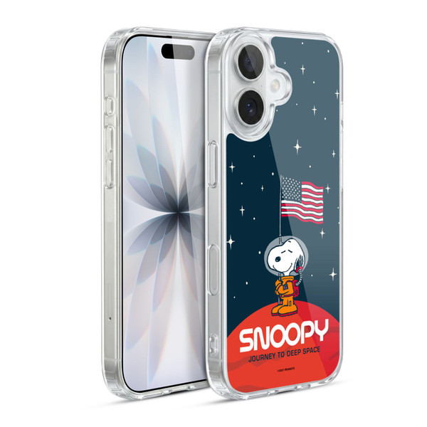 Peanuts Secrets Of Apollo 10 Flag Soft Gel Case for Apple iPhone 17