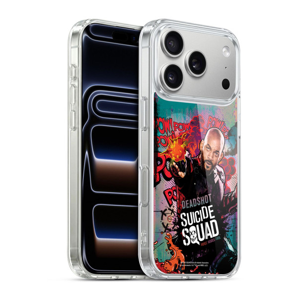 Suicide Squad 2016 Graphics Deadshot Poster Soft Gel Case for Apple iPhone 17 Pro
