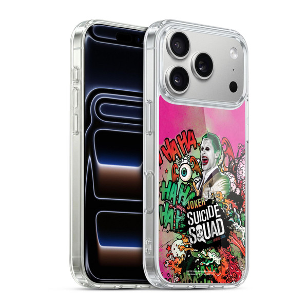 Suicide Squad 2016 Graphics Joker Poster Soft Gel Case for Apple iPhone 17 Pro