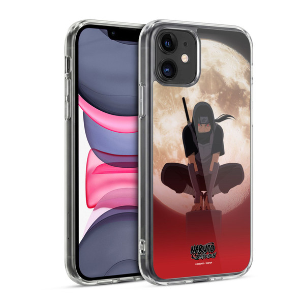 Naruto Shippuden Character Art Itachi Uchiha Moon Soft Gel Case for Apple iPhone 11