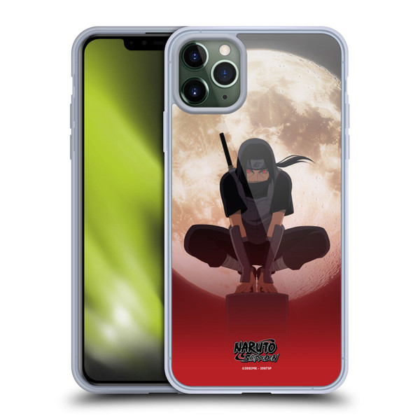 Naruto Shippuden Character Art Itachi Uchiha Moon Soft Gel Case for Apple iPhone 11 Pro Max & MagSafe