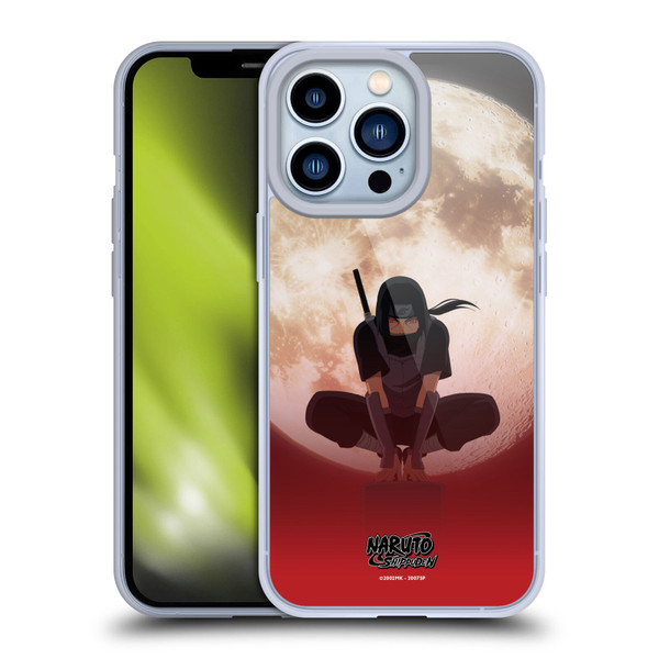 Naruto Shippuden Character Art Itachi Uchiha Moon Soft Gel Case for Apple iPhone 13 Pro & MagSafe